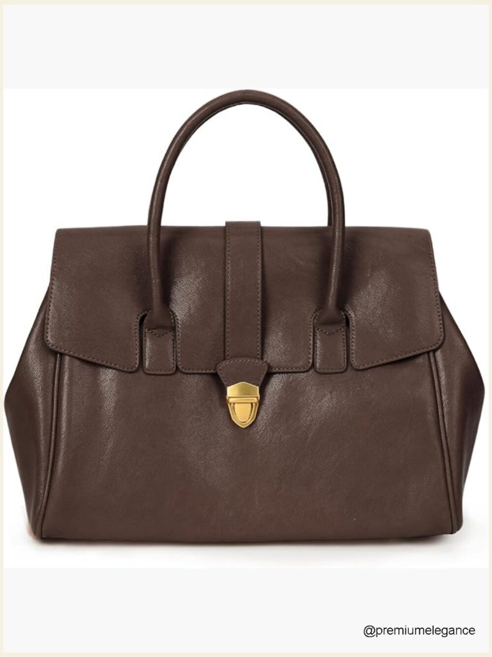 Large Work Tote Bag Faux Leather Designer Handbag Top Handle Vintage